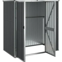 Online Trädgårdsskjul av galvaniserat stål för förvaring | Färg: Antracit | Storlek: 161x89x161 cm Skure, Garager & Carports