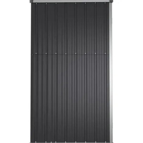 Online Trädgårdsskjul av galvaniserat stål för förvaring | Färg: Antracit | Storlek: 161x89x161 cm Skure, Garager & Carports