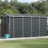 Sale Trädgårdsskjul i galvaniserat stål | Antracit | Storlek: 191x385x198 cm Skure, Garager & Carports