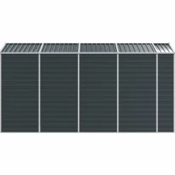Sale Trädgårdsskjul i galvaniserat stål | Antracit | Storlek: 191x385x198 cm Skure, Garager & Carports
