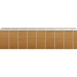 Hot Trädgårdsskjul i galvaniserat stål - Robust utomhusförvaring | Färg: Ljusbrun | Storlek: 191x725x198 cm Skure, Garager & Carports