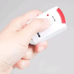 Hjemmealarmsystemer^Trådløs alarm + 2 fjernbetjeninger, høj alarm