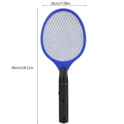 Outlet Trådløs Batteridrevet Elektrisk Fly Myggesmækker Bug Zapper Racket Insektdræber Blå Fluesmækkere