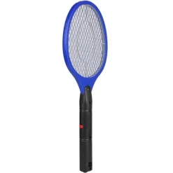 Outlet Trådløs Batteridrevet Elektrisk Fly Myggesmækker Bug Zapper Racket Insektdræber Blå Fluesmækkere