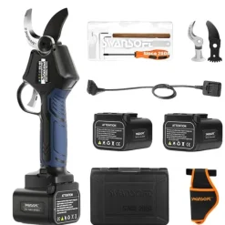 Haveværktøj^Trådløs beskærer, børsteløs motor, elektrisk strømkilde,to batterier, SW-768