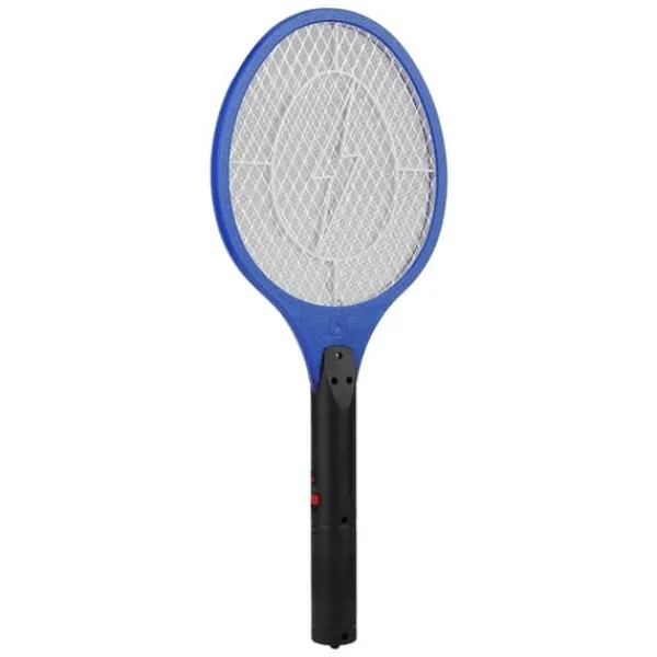 Trådløs Genopladelig Elektrisk Fly Myggesmækker Bug Zapper Racket Insektdræber Blå Fluesmækkere