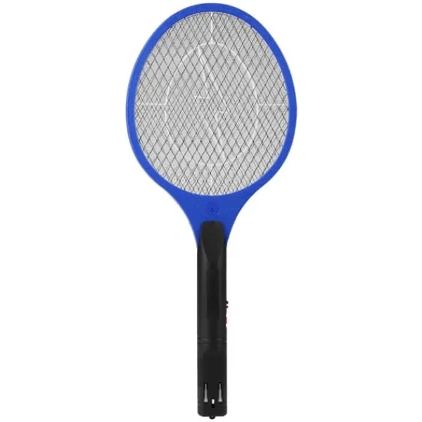 Trådløs Genopladelig Elektrisk Fly Myggesmækker Bug Zapper Racket Insektdræber Blå Fluesmækkere