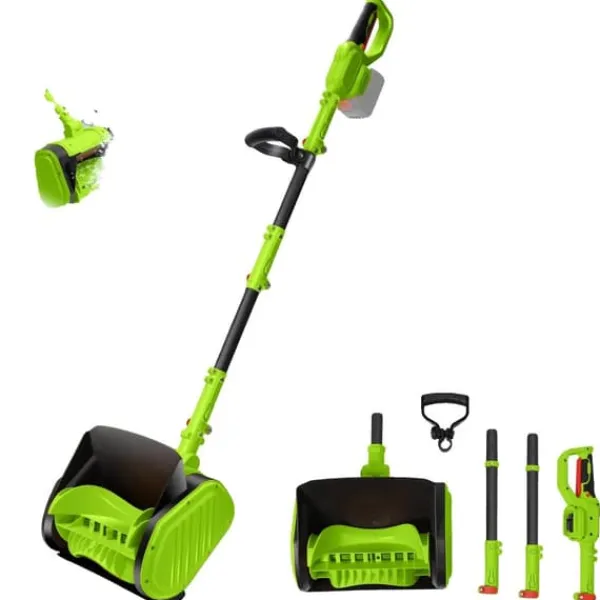 Discount Trådløs Snebørste, 550W Børsteløs Motor, 30 cm Børste Bredde,EU, Sæt-ingen Batteri, Elektrisk Snerydning