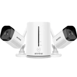 Sikkerhedsmonitorer & Videokameraer^Trådløse sikkerhedskameraer, 3MP opløsning, nattevisionsmuligheder, 3MP 2 stk. kamera