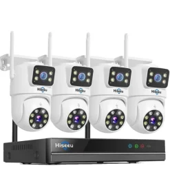 Clearance Trådløst CCTV-overvågningskit, 16CH NVR, 6MP HD-opløsning,Ingen, 16CH NVR 4 Kameraer Sikkerhedsmonitorer & Videokameraer