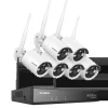 Discount Trådløst NVR CCTV-system, 5MP IP-kamera, Natvision, 1T, 8CH NVR 6Pcs Kits Sikkerhedsmonitorer & Videokameraer