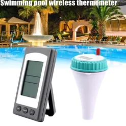 Pool- & Spatilbehør^Trådløst pooltermometer Flydende vandtermometer til indendørs udendørs spabade