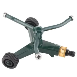 Trearmad metallsprinkler med G3/4-kontakt Rostsäker 360° roterande bevattningssprinkler för gräsmatta Vanding