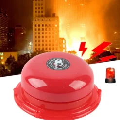 Brandalarm^4-trins metal brandkontrol intern slagtype elektrisk klokke 100db (12V)