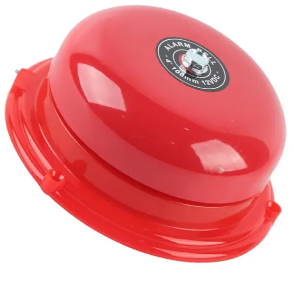 Brandalarm^4-trins metal brandkontrol intern slagtype elektrisk klokke 100db (12V)
