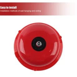 Brandalarm^4-trins metal brandkontrol intern slagtype elektrisk klokke 100db (12V)