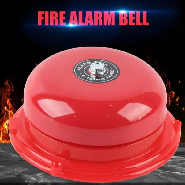 Brandalarm^4-trins metal brandkontrol intern slagtype elektrisk klokke 100db (12V)