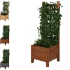 Discount Træplantekrukke med pergola RD-DNC /120x40x40cm/ Brun Krukker & Plantebeholdere