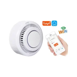 Røg- & Kulmonoxiddetektorer^Tuya SM-01 intelligent brandalarm med WiFi