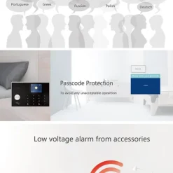 Hjemmealarmsystemer^Tuya Wireless WiFi+GSM Alarmsystem