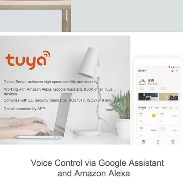 Hjemmealarmsystemer^Tuya Wireless WiFi+GSM Alarmsystem