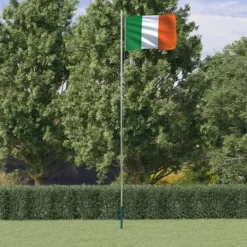 Discount Tysk flag med teleskopisk flagstang - 6,23 m aluminium | Farve: Sort, Rød, Gul Flag & Vindposer