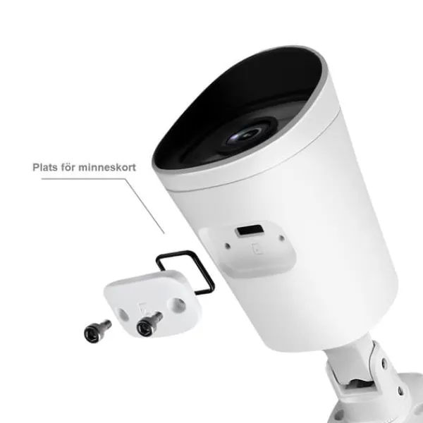 Clearance Udendørs IP-overvågningskamera, POE, Full HD, Menneskealarm, Bevægelsesalarm, 105, microSD, Asgari 1080POE Sikkerhedsmonitorer & Videokameraer