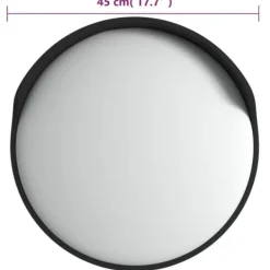 Clearance Udendørs konveks trafikspejl Ø45 cm polycarbonat sort - Trafikspejl - Trafikspejle - Home & Living Sikkerhedsspejle