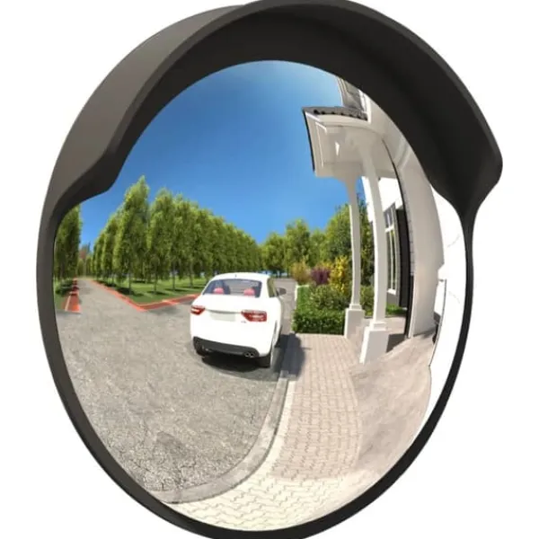 Sikkerhedsspejle^Udendørs konveks trafikspejl Ø60 cm polycarbonat sort - Trafikspejl - Trafikspejle - Home & Living