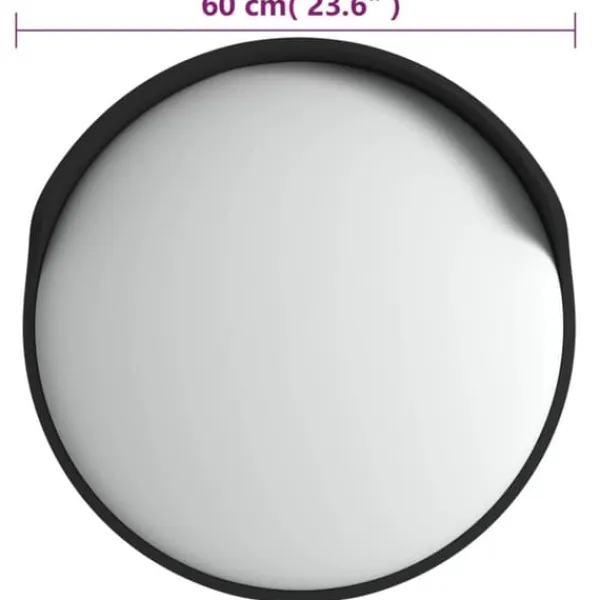 Sikkerhedsspejle^Udendørs konveks trafikspejl Ø60 cm polycarbonat sort - Trafikspejl - Trafikspejle - Home & Living