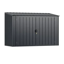 Clearance Udendørs opbevarcmgsskur, 193×86×127 cm, grå Skure, Garager & Carports