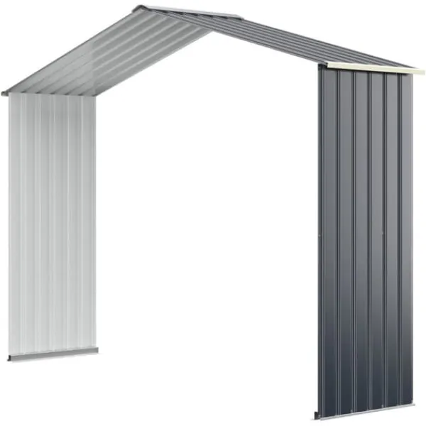 Skure, Garager & Carports^Udendørs opbevaringsskur, 213x127x195 cm / 277x191x202 cm / 340x255x210 cm, Grå