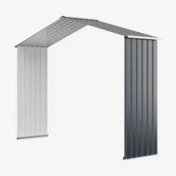 Skure, Garager & Carports^Udendørs opbevaringsskur, 213x127x195 cm / 277x191x202 cm / 340x255x210 cm, Grå