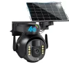 Hot Udendørs PTZ-kamera, 8MP HD, 10X digital zoom, 64G lagerplads,8MP 64G kort, EU stik Sikkerhedsmonitorer & Videokameraer