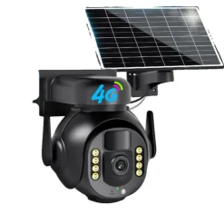 Hot Udendørs PTZ-kamera, 8MP HD, 10X digital zoom, 64G lagerplads,8MP 64G kort, EU stik Sikkerhedsmonitorer & Videokameraer