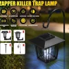 Insektmiddel & Dyreafvisende Middel^Udendørs Solar Mosquito Killer Lampe Elektrisk Bug Zapper Vandtæt Insektfælde Anti Myg Lys Haveplæne Myggefælde