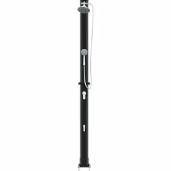 Spa & Udendørsbad^Udendørs solbruser - Slank og praktisk design | Farve: Sort | Højde: 217 cm