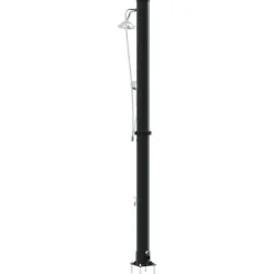 Spa & Udendørsbad^Udendørs solbruser - Slank og praktisk design | Farve: Sort | Højde: 217 cm
