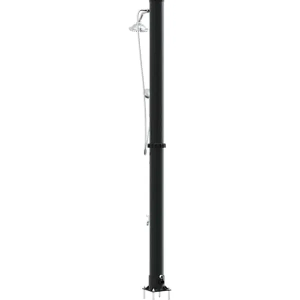 Spa & Udendørsbad^Udendørs solbruser - Slank og praktisk design | Farve: Sort | Højde: 217 cm