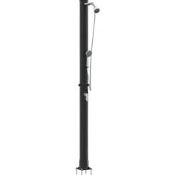 Discount Udendørs solbruser i sort - Stilfuld og funktionel | Materiale: PVC og aluminium | Højde: 217 cm Spa & Udendørsbad