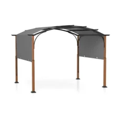 Best Udendørs terrassepergola, 360x300x260 cm, Grå Buer, Spalier, Lysthuse Uden Tag