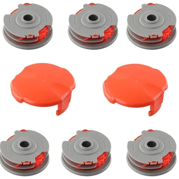Udskiftning af trimmerspole og -snøre til Flymo FLY021 6 spools Havemaskiner