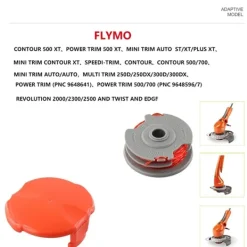 Havemaskiner^Udskiftning af trimmerspole og -snøre til Flymo FLY021 6 spools