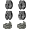 New Udskiftningsspole- og dækselsæt til Bosch Easy GrassCut 4-Pack Havemaskiner