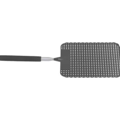 Fluesmækkere^Udtrækkelig Plast Fluesmækker Myggeketcher med Rustfri Stålstang til Hjemmekontor Sort