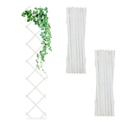 Buer, Spalier, Lysthuse Uden Tag^Udtrækkeligt espalier sæt, 180x30x1 cm, naturlig brun