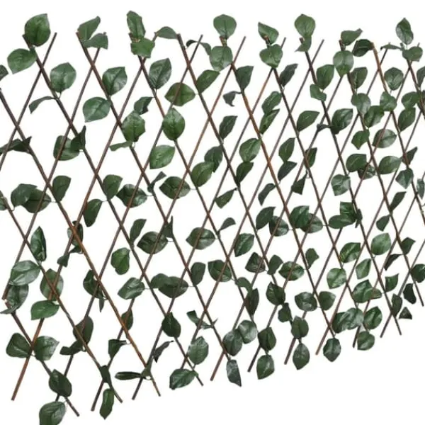 Buer, Spalier, Lysthuse Uden Tag^Udvideligt pilehegn med espalier - 5 stk. | Mål: 180x60 cm | Kunstige blade
