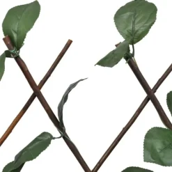 Buer, Spalier, Lysthuse Uden Tag^Udvideligt pilehegn med espalier - 5 stk. | Mål: 180x60 cm | Kunstige blade