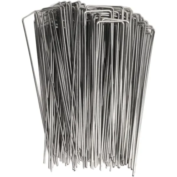 Haveduge^U-formede havepæle i galvaniseret stål - 100 stk. - 3 mm tykkelse