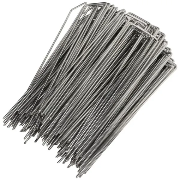 Haveduge^U-formede havepæle i galvaniseret stål - 100 stk. - 3 mm tykkelse